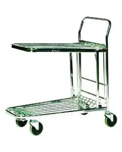 STOCK TROLLEY METALLIC GREY 300KG CAPACITY (W460 X D865 X H980MM) 373227