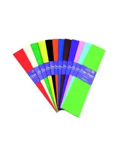 BRIGHT IDEAS CREPE PAPER ASSORTED (PACK OF 12) BI0568