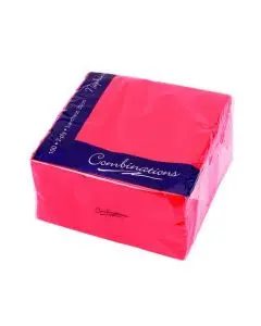MAXIMA NAPKINS 330X330MM 2-PLY RED (PACK OF 100 NAPKINS) VSMAX33/2R