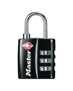 MASTER LOCK 32MM TSA COMBINATION PADLOCK BLACK 40054 (PACK OF 1)