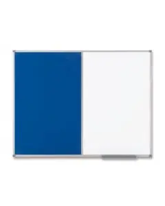 NOBO CLASSIC COMBI BLUE FELT/STEEL NOTICEBOARD 1200X900MM 1902258