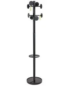 ALBA STAN COAT STAND BLACK (TOTAL HEIGHT: 1750MM) PMSTAN3N