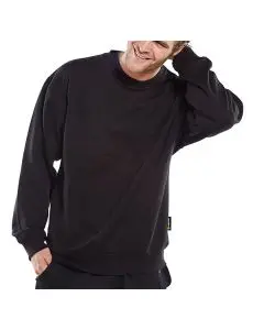 BEESWIFT POLYCOTTON SWEATSHIRT BLACK M (PACK OF 1)