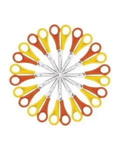 WESTCOTT LEFT HANDED SCISSORS 130MM YELLOW/ORANGE (PACK OF 12) E-21593 00