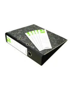 Q-CONNECT LEVER ARCH SPINE LABELS WHITE (PACK OF 10 LABELS) KF02217