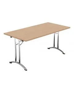 MORPH FOLDING RETANGULAR TABLE - 1500MM X 750MM - BEECH