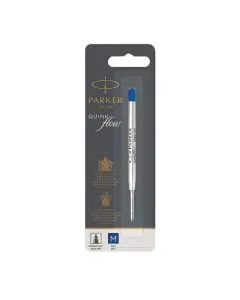 PARKER QUINK BALLPOINT PEN REFILL MEDIUM BLUE BLISTER (PACK OF 12) S0909580
