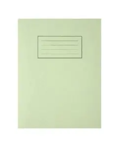 SILVINE EXERCISE BOOK RULED 229X178MM GREEN (PACK OF 10) EX102