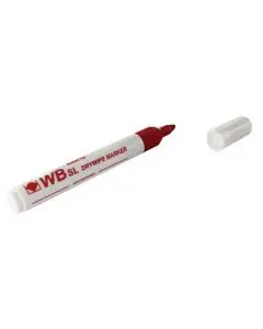 RED WHITEBOARD MARKERS CHISEL TIP (PACK OF 10)