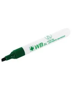 GREEN WHITEBOARD MARKERS CHISEL TIP (PACK OF 10)