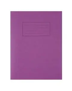 SILVINE EXERCISE BOOK RULED 229X178MM PURPLE (PACK OF 10) EX100