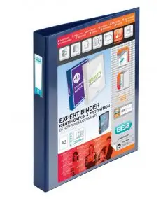 ELBA VISION 30MM 4D-RING BINDER UPRIGHT A3 BLUE 100080862