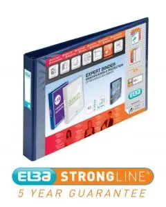 ELBA VISION 30MM 4D-RING BINDER OBLONG A3 BLUE 100080865