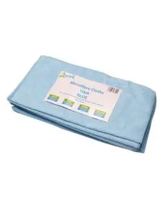 2WORK MICROFIBRE CLOTH 400X400MM BLUE (PACK OF 10) 101161BU