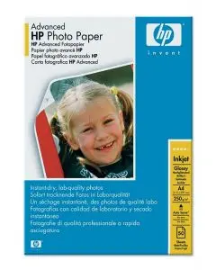 HP A4 WHITE ADVANCED GLOSSY PHOTO PAPER 250GSM (PACK OF 50) Q8698A