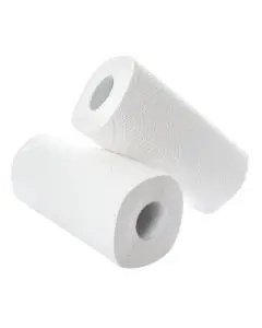 2WORK WHITE KITCHEN ROLL (PACK OF 24 ROLLS)