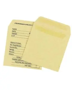 Q-CONNECT ENVELOPE WAGE 108X102MM PRINTED SELF SEAL 90GSM MANILLA (PACK OF 1000) KF3430