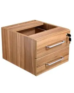 ALTO EXECUTIVE  2 DRAWER FIXED PEDESTAL AMERICAN BLACK WALNUT
