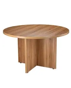 ALTO EXECUTIVE  CIRCULAR TABLE WITH ARROWHEAD BASE AMERICAN BLACK WALNUT