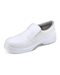 BEESWIFT MICRO-FIBRE SLIP ON SHOE S2 WHITE 13 (PACK OF 1)