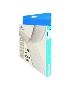 HALCO STICK ON HOOK ROLL 20MM X 10M (HOOK ROLL WITH PERMANENT ADHESIVE BACK) 20AWH10 (PACK OF 1)