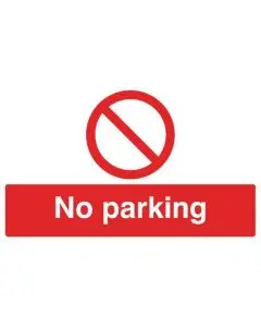 SAFETY SIGN NO PARKING 300X500MM PVC ML01929R (PACK OF 1)
