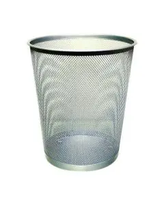 Q-CONNECT WASTE BASKET MESH 18 LITRE SILVER KF00849 (PACK OF 1)
