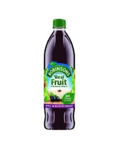 ROBINSONS APPLE/BLACKCURRANT SQUASH NO SUGAR 1 LITRE BOTTLE 402013