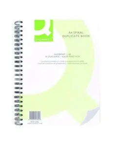 Q-CONNECT FEINT RULED WIREBOUND DUPLICATE BOOK A4 KF01342 (PACK OF 1)
