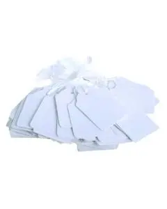 STRUNG TICKET 30X21MM WHITE (PACK OF 1000) KF01617