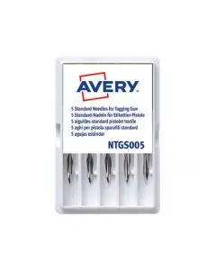 AVERY DENNISON TAGGING NEEDLE PLASTIC STANDARD (PACK OF 5) 05012