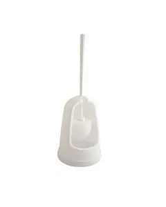 2WORK PLASTIC TOILET BRUSH SET WHITE CX00327