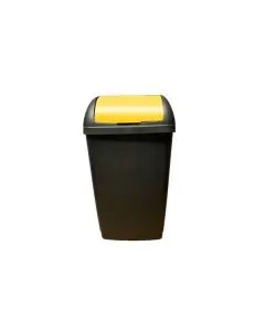 VFM RECYCLING BIN WITH LID 50 LITRE YELLOW (DIMENSIONS: 390 X 400 X 510MM) 384287