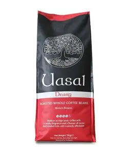 UASAL DEARG MEDIUM ROASTED WHOLE COFFEE BEANS ORIGIN BRAZIL - 1KG BAG