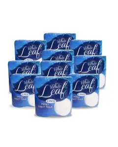 WHITE LEAF 2-PLY WHITE TOILET ROLL 200 SHEET (PACK OF 40) 