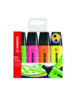 STABILO BOSS ORIGINAL HIGHLIGHTERS ASSORTED (PACK OF 4) 70/4