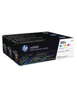 HP 305A CYAN/MAGENTA/YELLOW LASERJET TONER CARTRIDGES (PACK OF 3) CF370AM