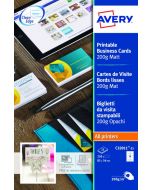 AVERY MULTIPURPOSE BUSINESS CARDS MATTE WHITE (PACK OF 250) C32011-25 (PACK OF 25 SHEETS)