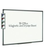 BI-OFFICE ALUMINIUM FINISH MAGNETIC WHITEBOARD 600X450MM MB0406186