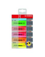 STABILO BOSS ORIGINAL HIGHLIGHTERS ASSORTED (PACK OF 6) 70/56