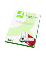 Q-CONNECT MULTIPURPOSE COPIER LABELS 210X287MM 1 PER SHEET WHITE (PACK OF 500) KF02247 (PACK OF 500 SHEETS)