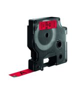 DYMO 45017 D1 LABELMAKER TAPE 12MM X 7M BLACK ON RED S0720570 (PACK OF 1)