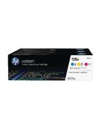HP 128A CYAN/MAGENTA/YELLOW LASERJET TONER CARTRIDGES (PACK OF 3) CF371AM