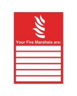 SAFETY SIGN YOUR FIRE MARSHALS A4 PVC FR09850R  (PACK OF 1)