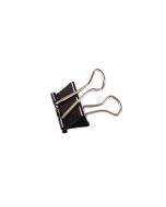 FOLDBACK CLIP 25MM BLACK (PACK OF 100 CLIPS) 22781