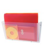 DEFLECTO NON-BREAKABLE WALL FILE POCKET A4 (UNBREAKABLE POLYCARBONATE CONSTRUCTION) CLEAR (PACK OF 1)