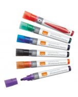 NOBO LIQUID INK DRYWIPE MARKER ASSORTED (PACK OF 6) 1901077