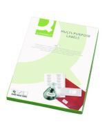 Q-CONNECT MULTIPURPOSE LABELS 199.6X289MM 1 PER SHEET WHITE (PACK OF 100 SHEETS) KF26050