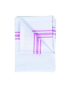 WHITE COTTON TEA TOWEL 190 X 290MM (PACK OF 10 TOWELS) 102810