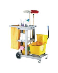 MULTIPURPOSE JANITORIAL TROLLEY GREY 101272